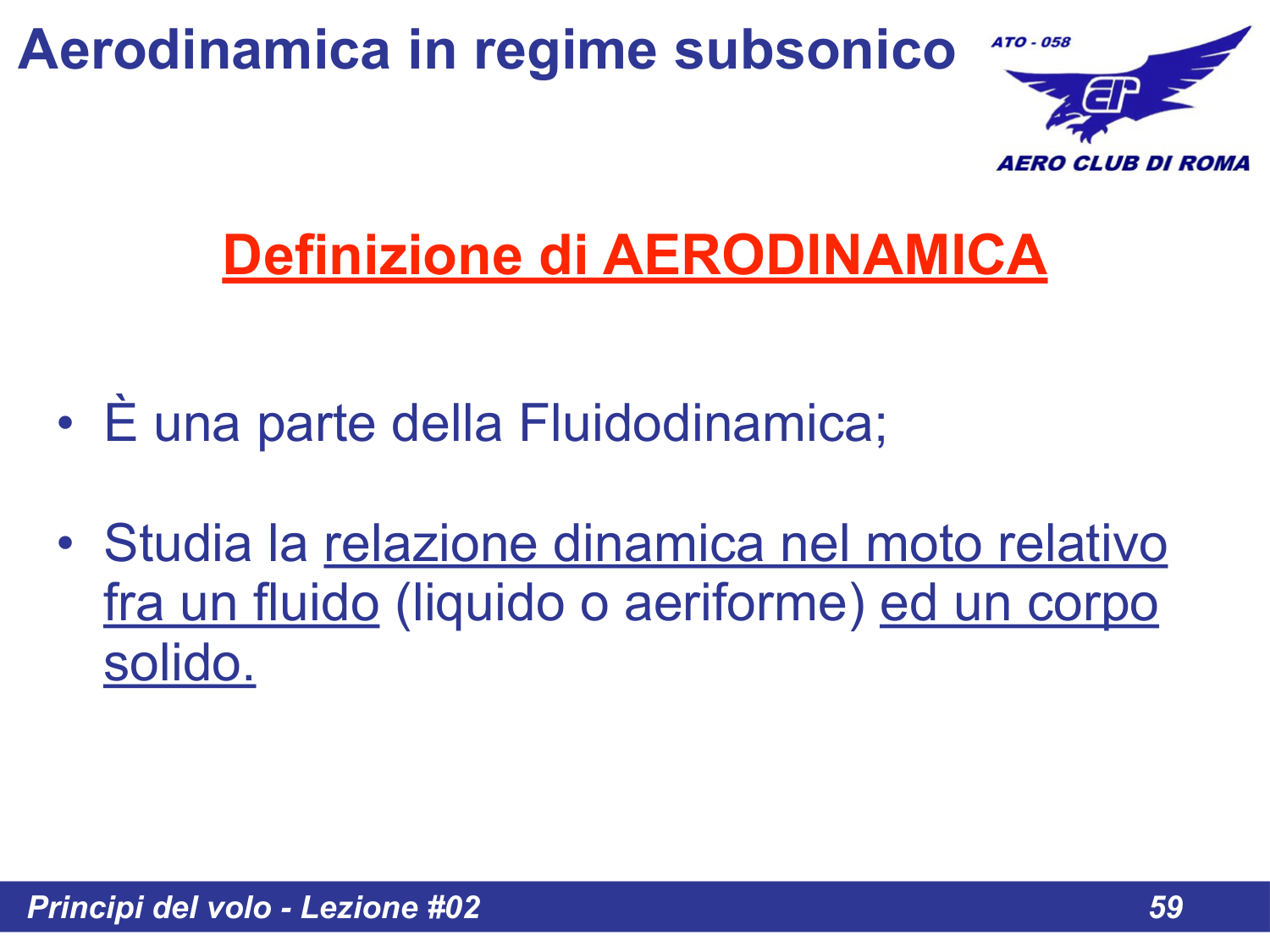 Definizione di Aerodinamica