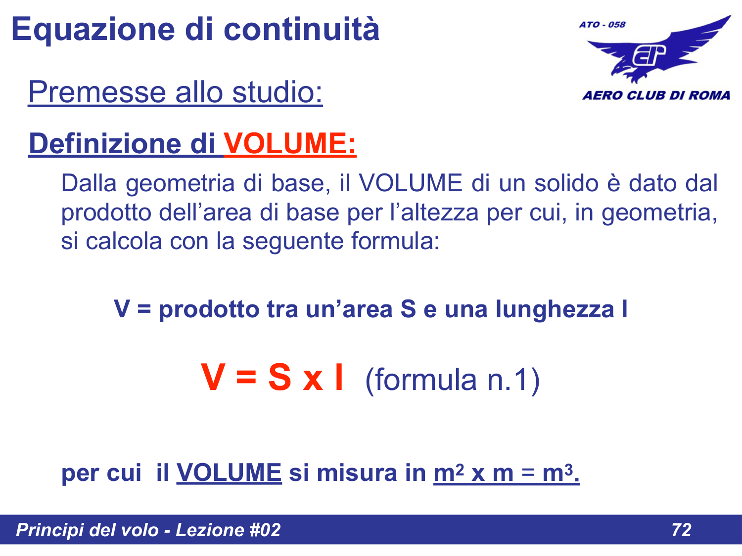 Definizione di Volume