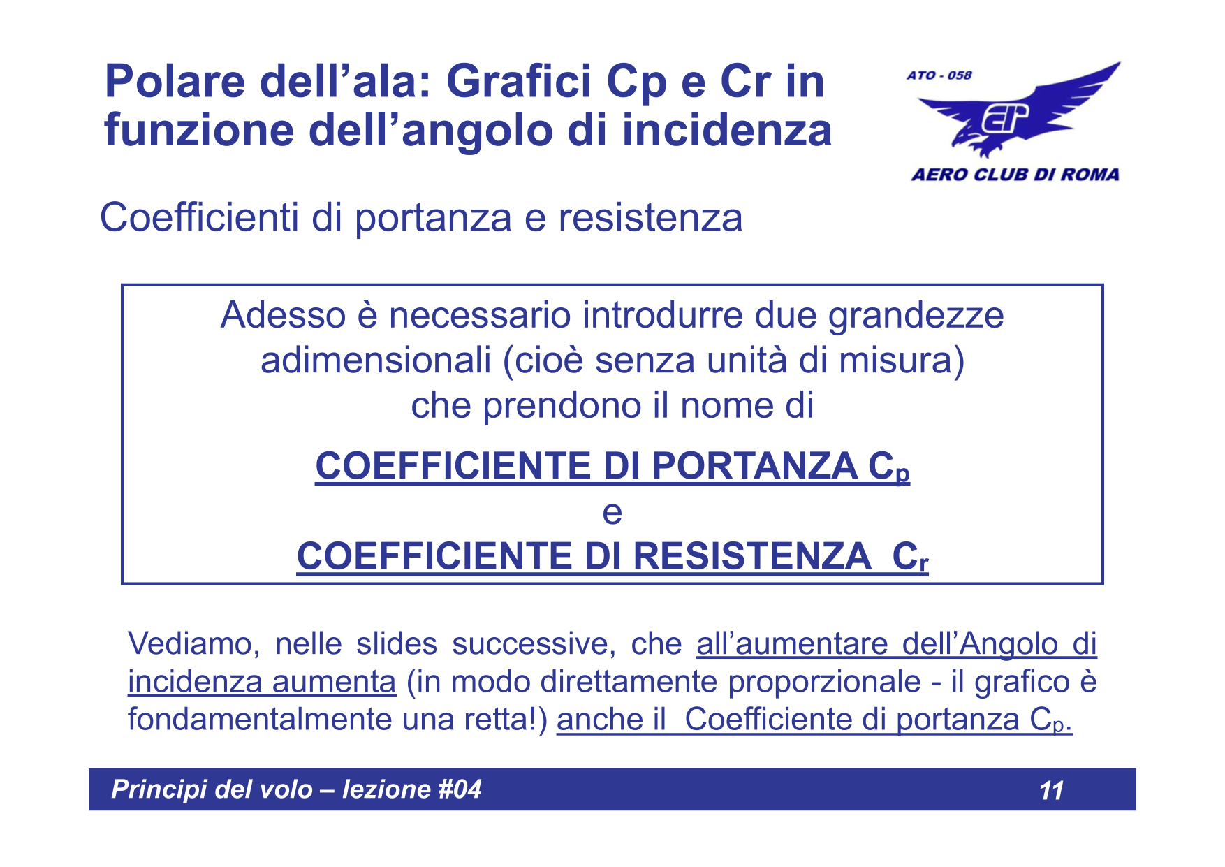 Coefficienti Cp e Cr