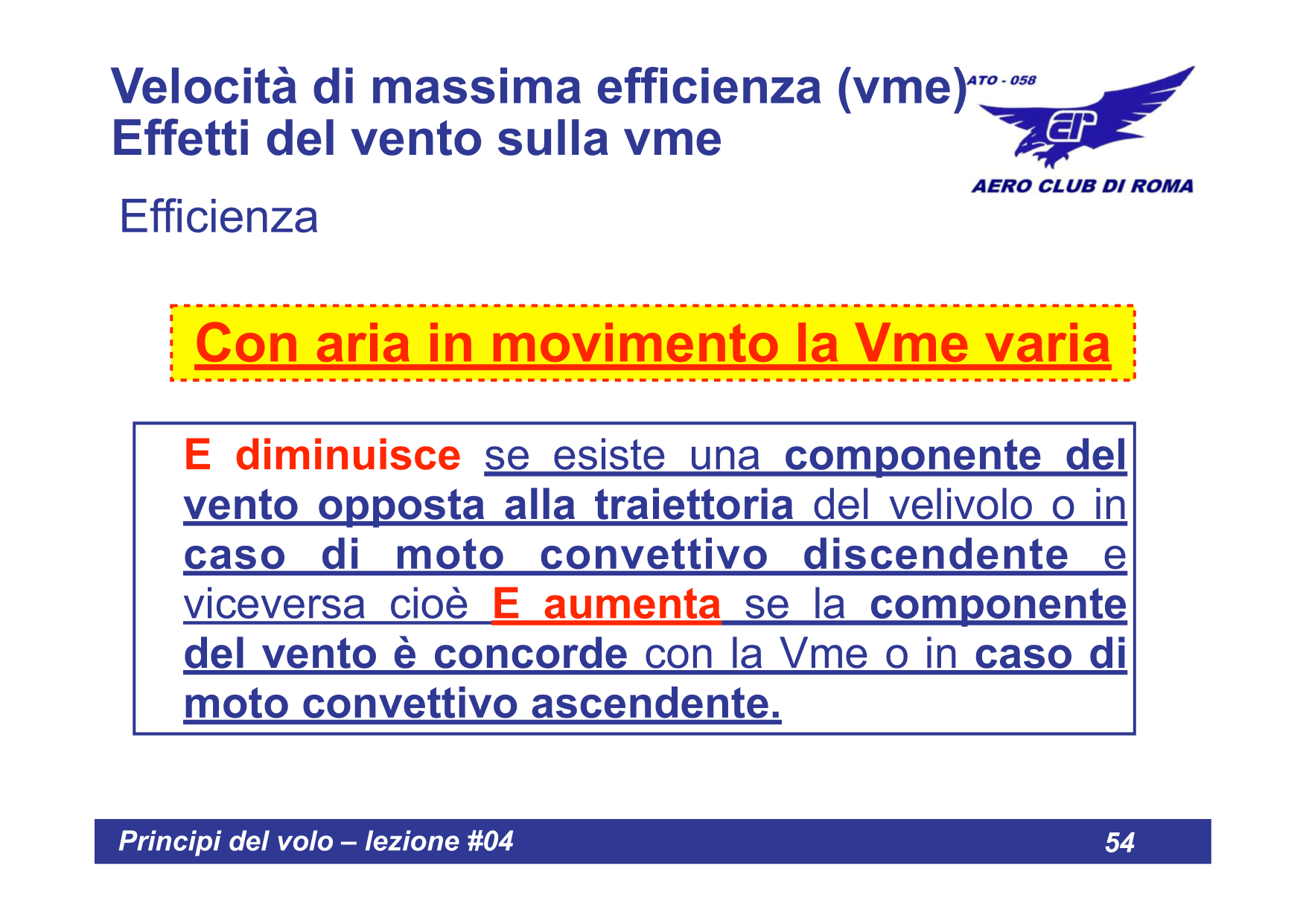 VME - Effetti del vento