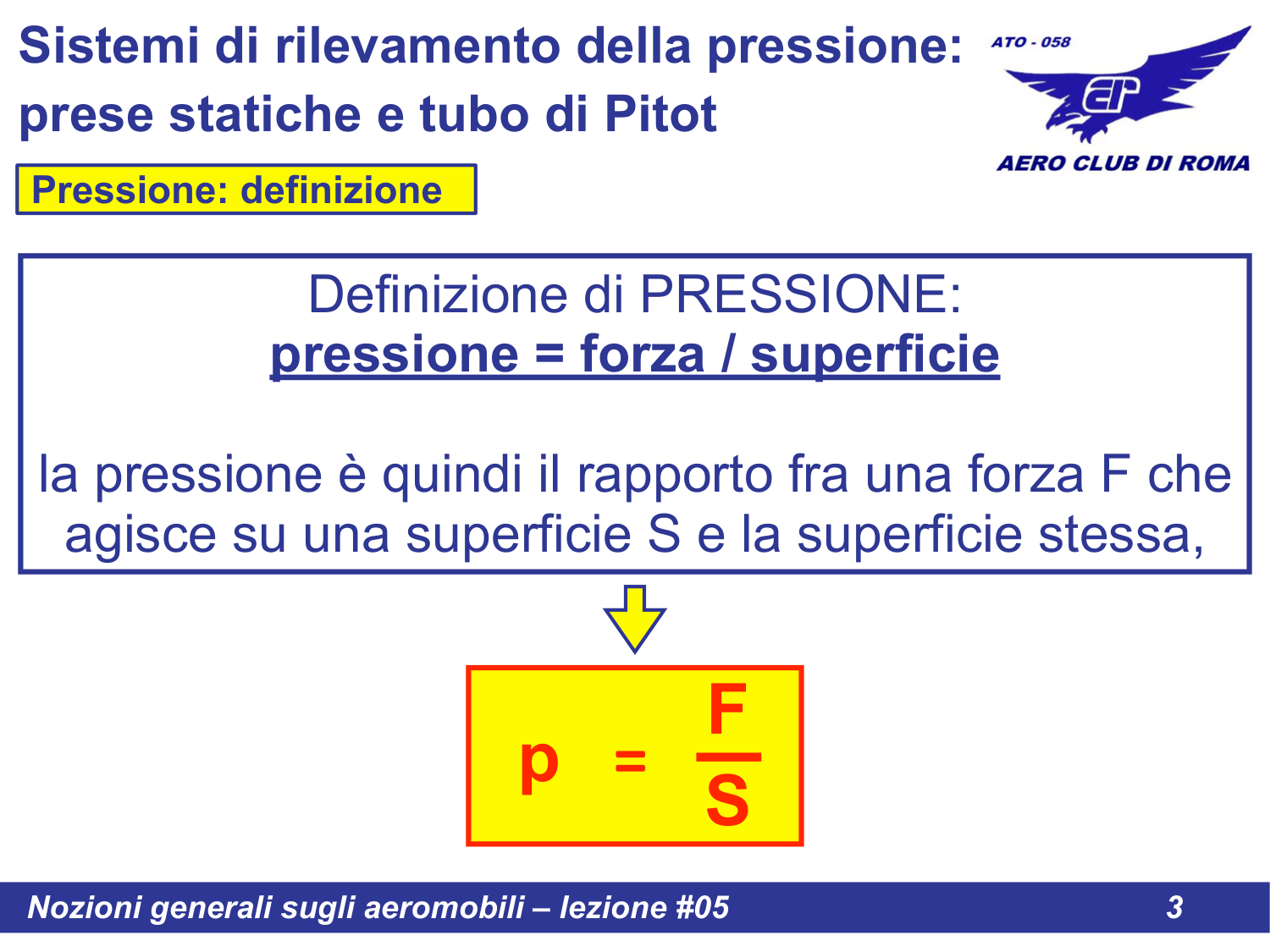 Definizione di pressione