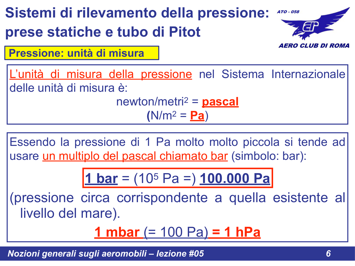 Unita di misura della pressione