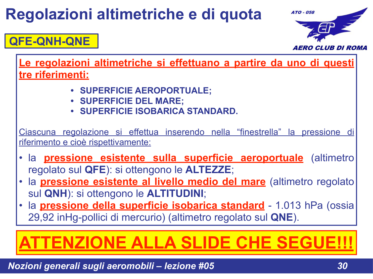 Regolazioni altimetriche intro