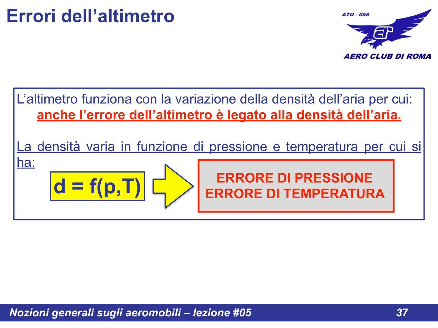 Errori altimetro intro