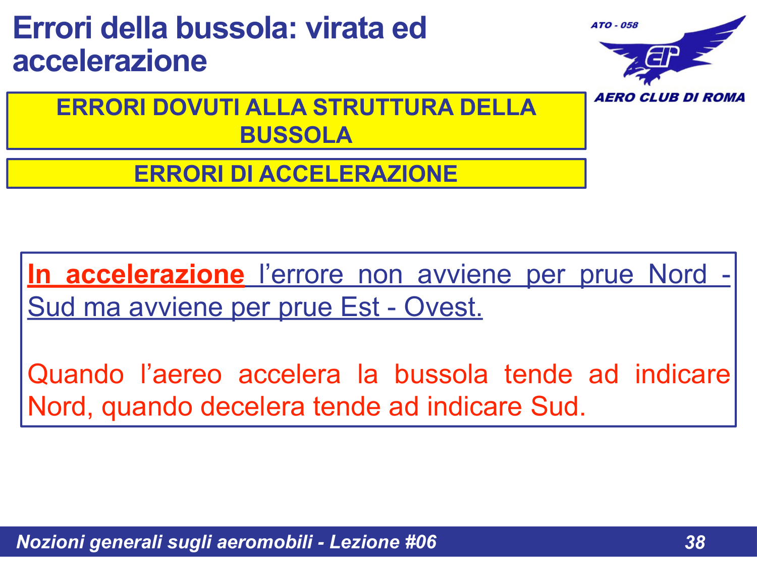 Errori di accelerazione