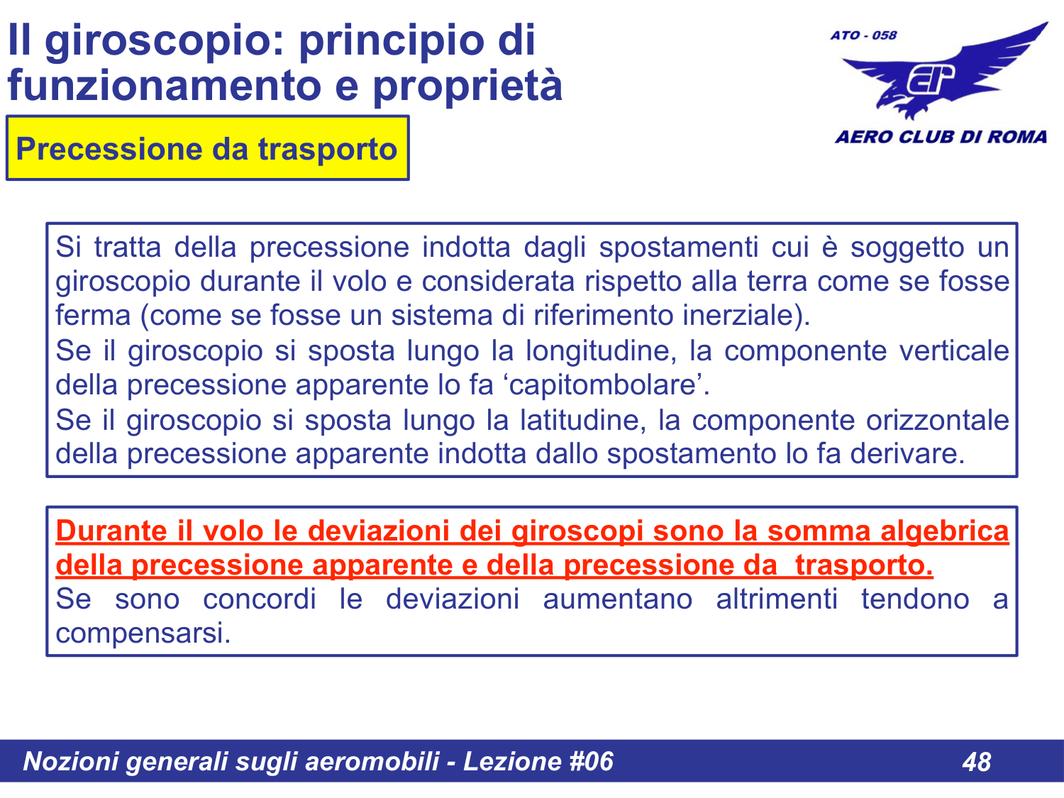 Precessione da trasporto