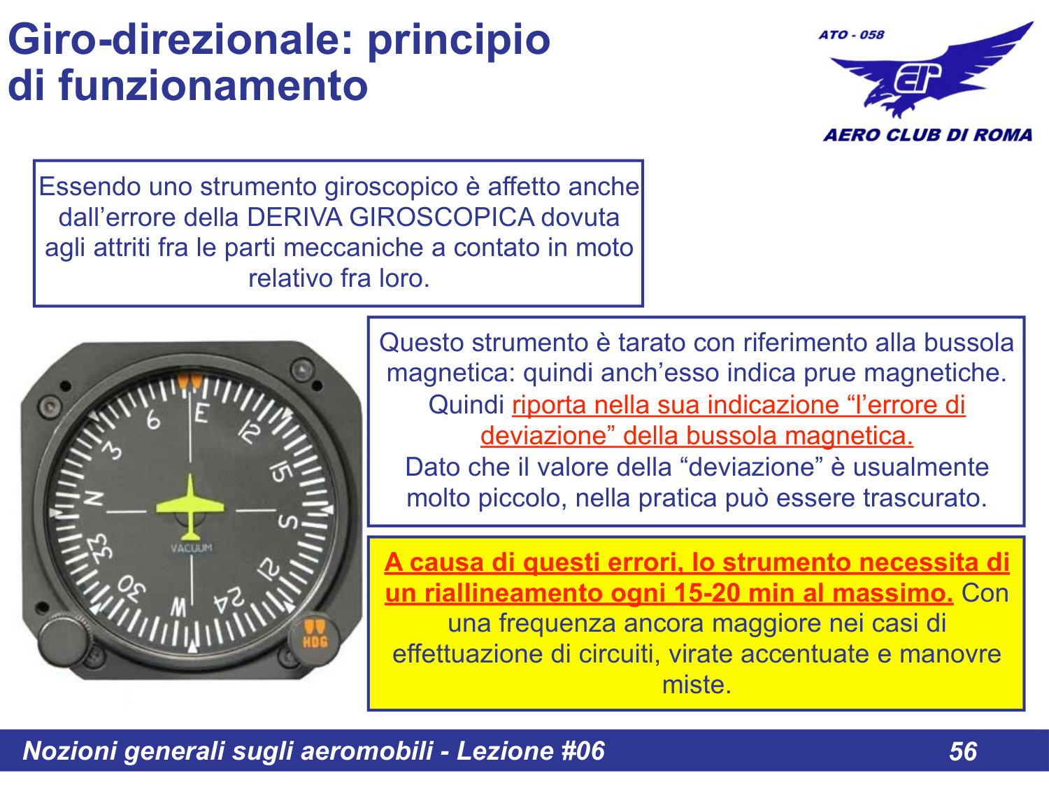 Riallineamento giro-direzionale