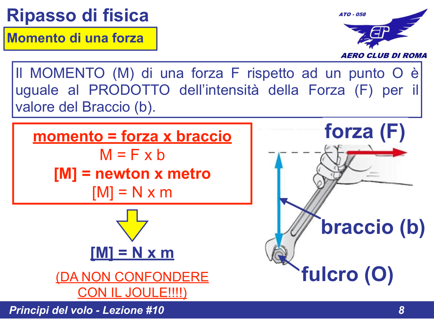 Scomposizione forze salita