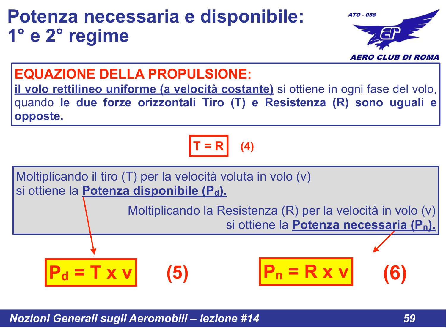 Equazione propulsione