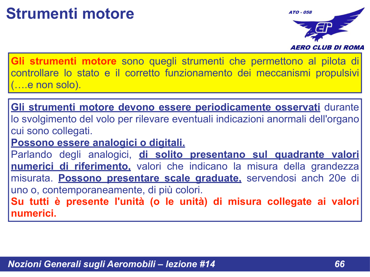 Strumenti motore