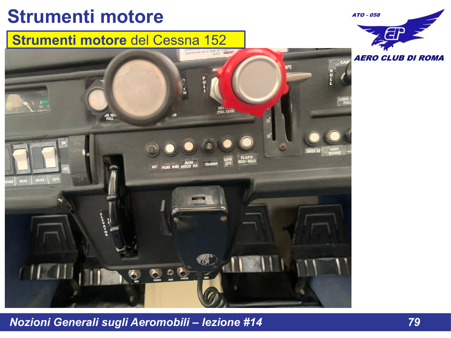 Throttle mixture Cessna