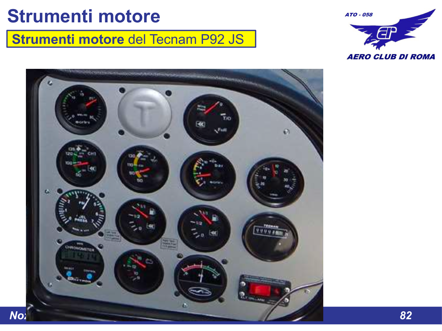 Strumenti motore P92 JS