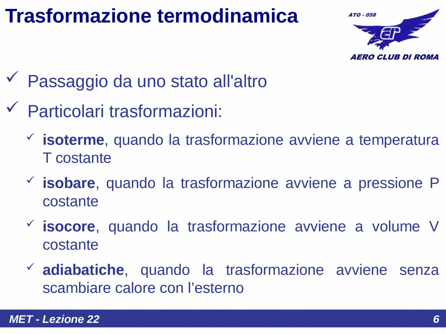Trasformazioni termodinamiche