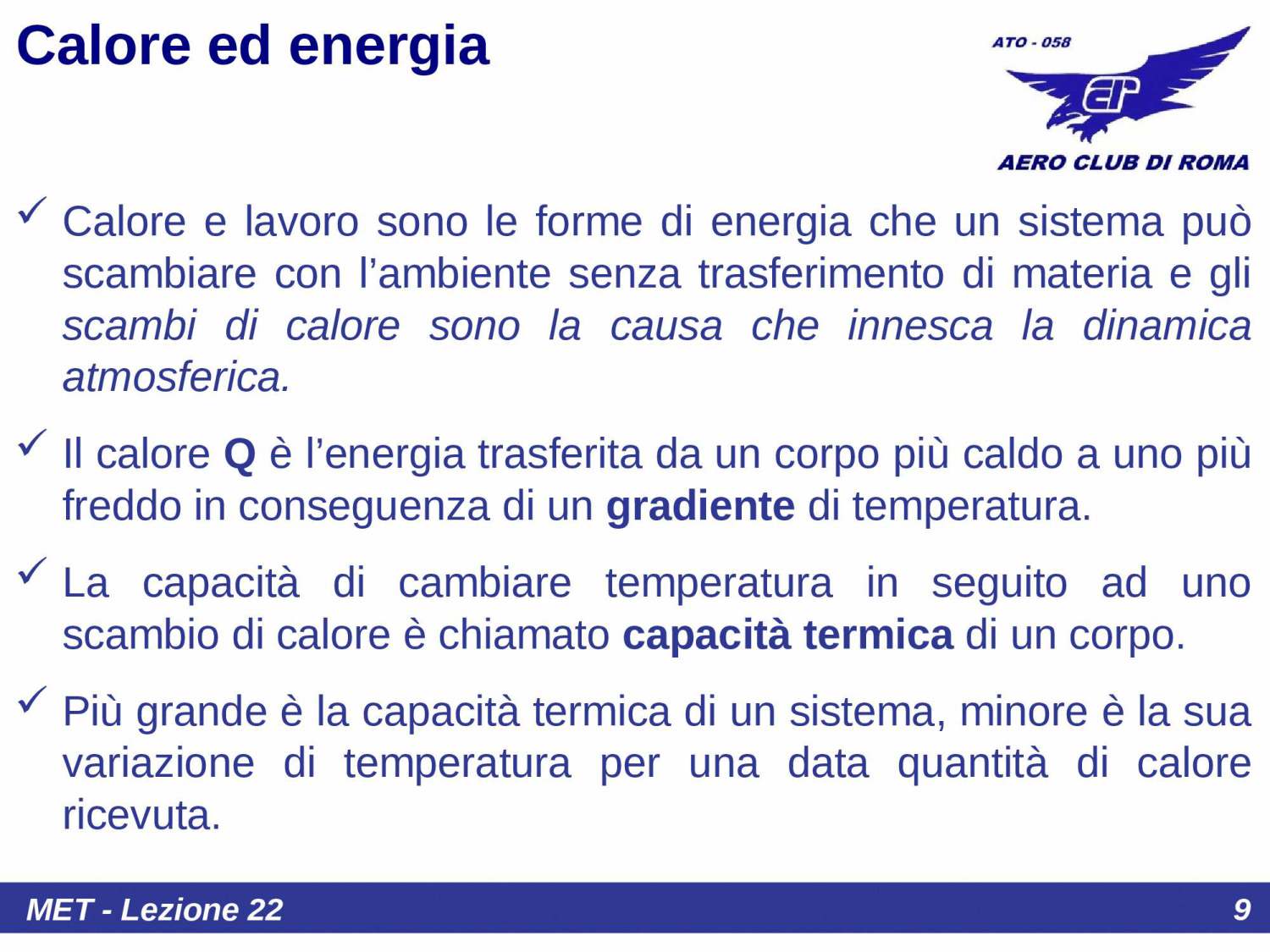 Calore ed energia