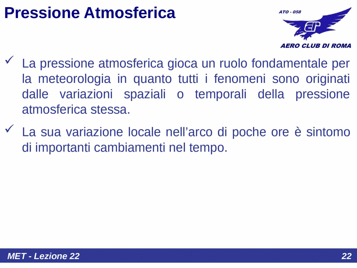 Importanza pressione