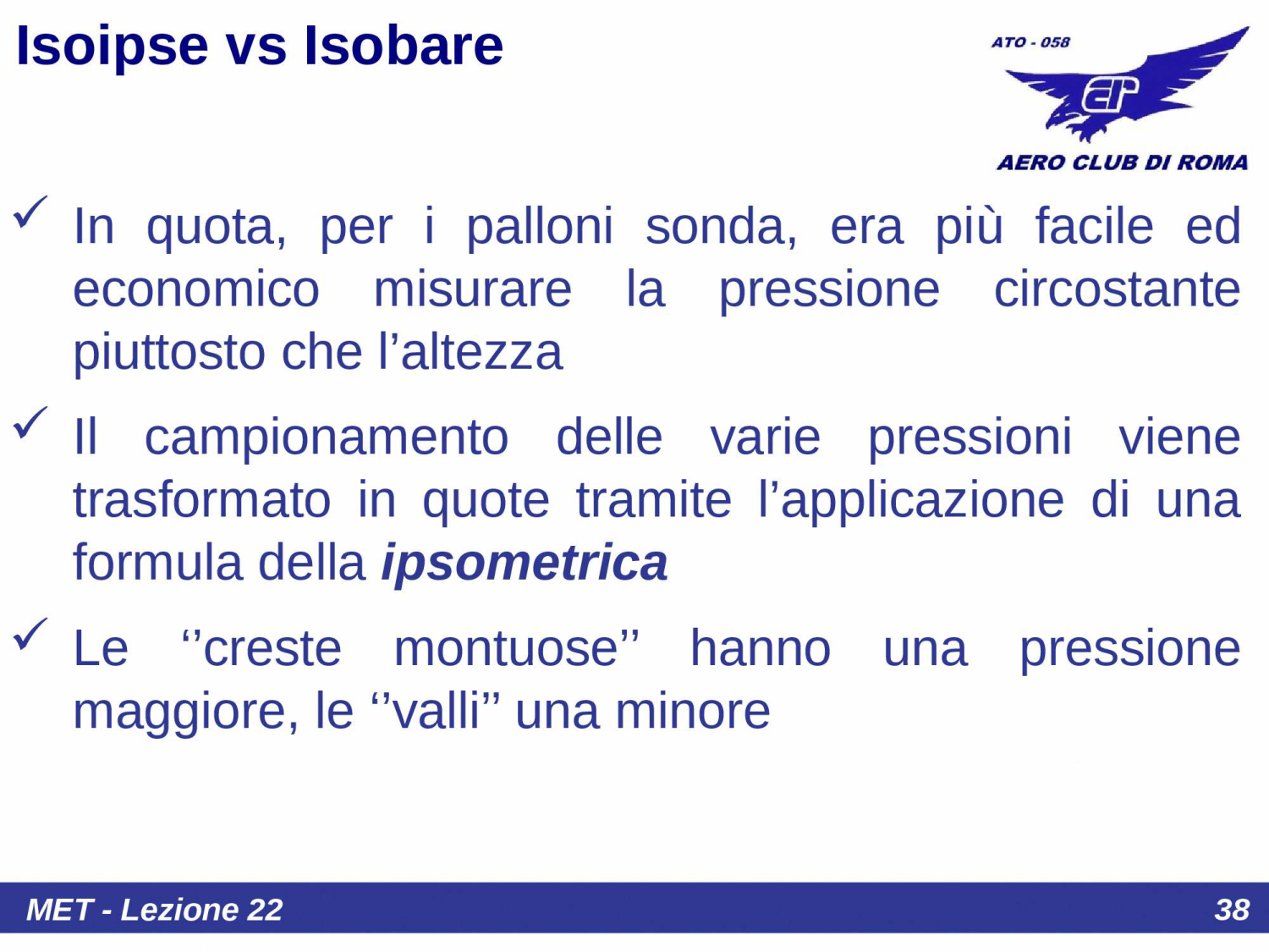 Isoipse vs Isobare