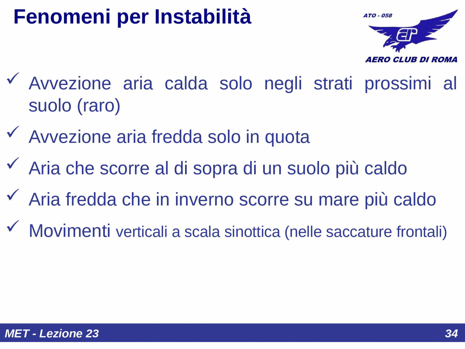 Cause di instabilit&agrave;