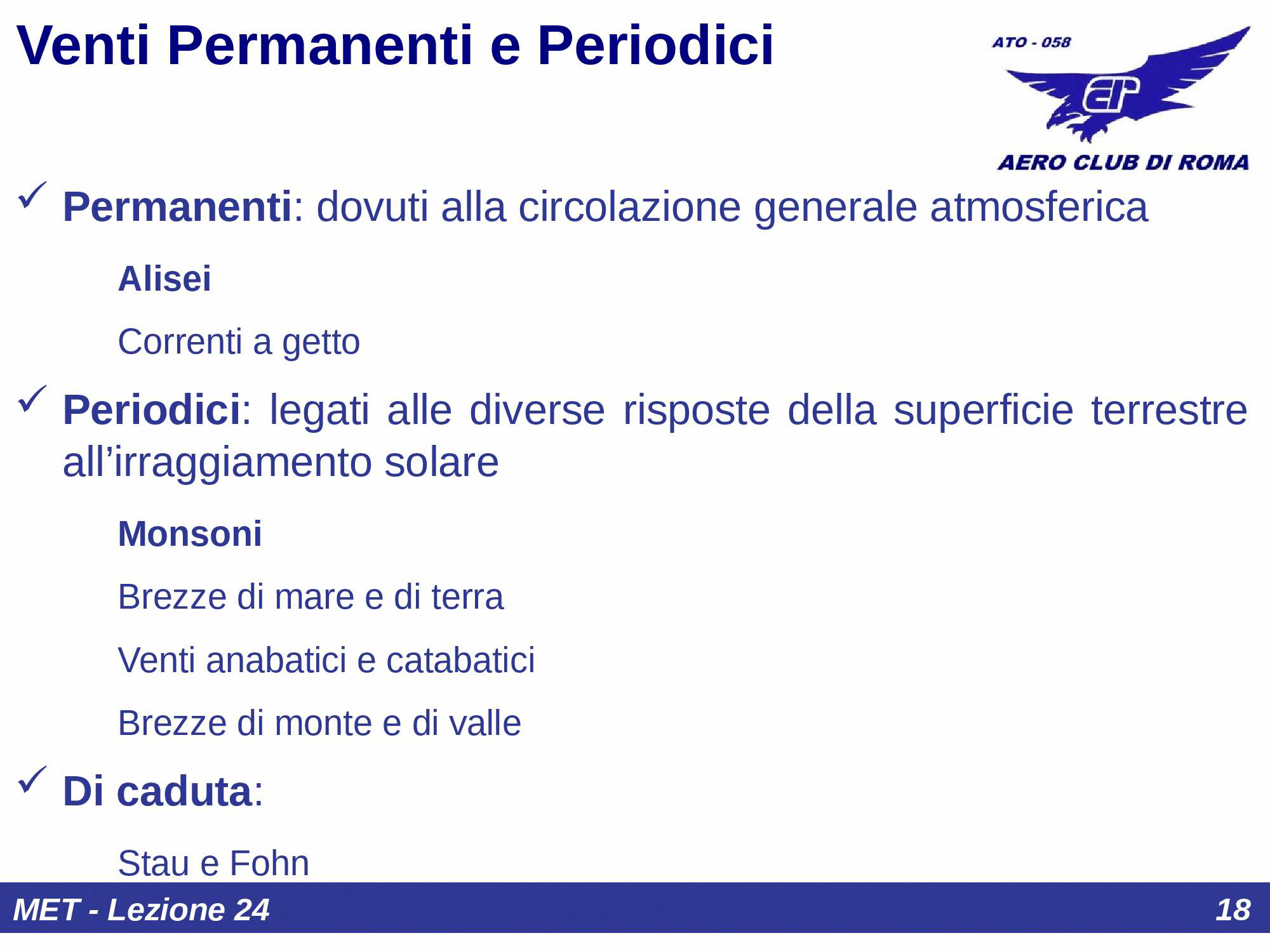 Venti permanenti e circolazione generale