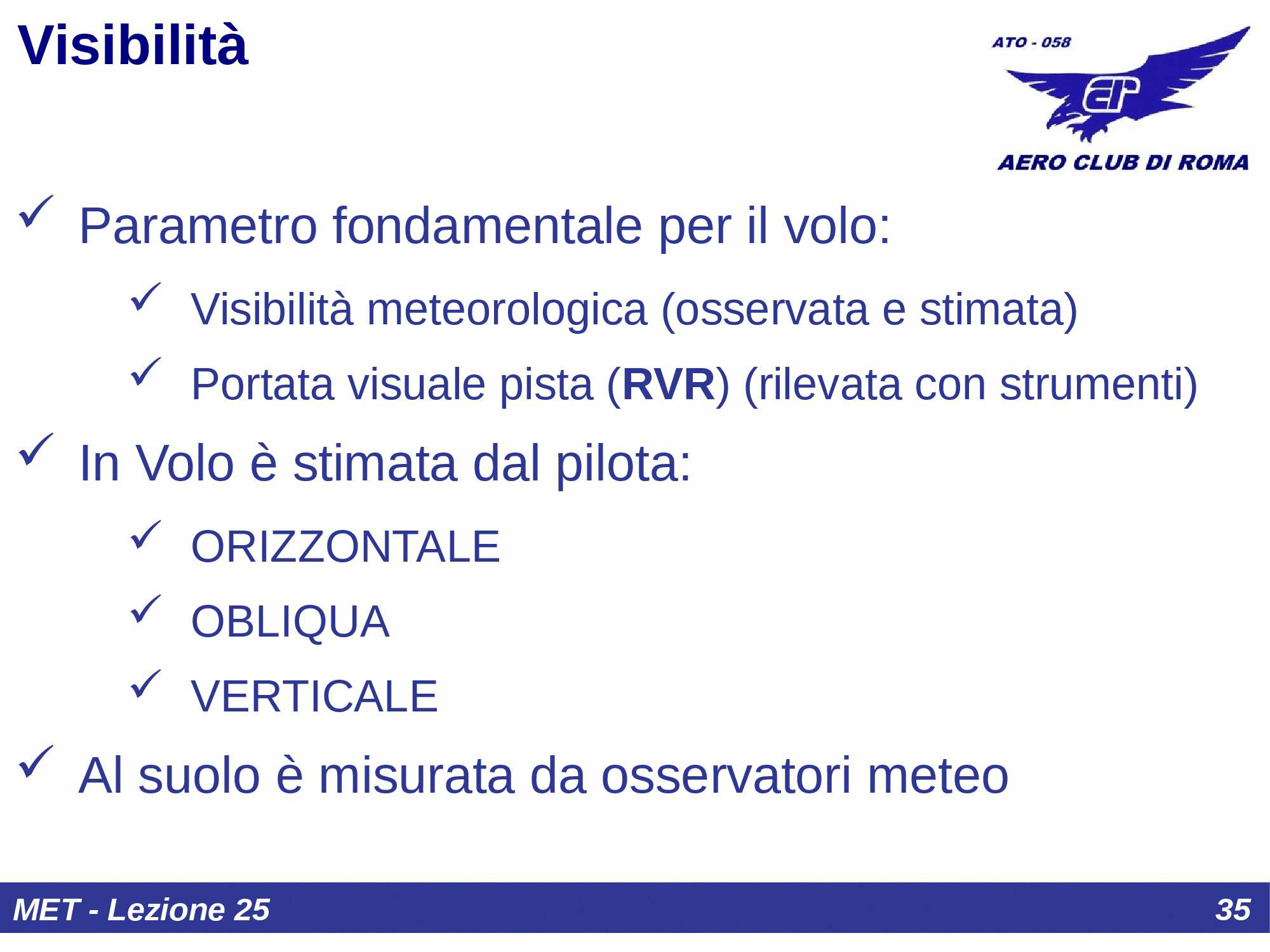 Visibilit&agrave; meteorologica