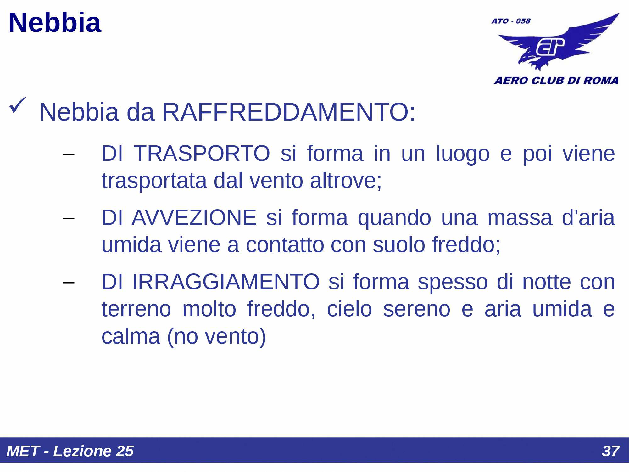 Tipi di visibilit&agrave;