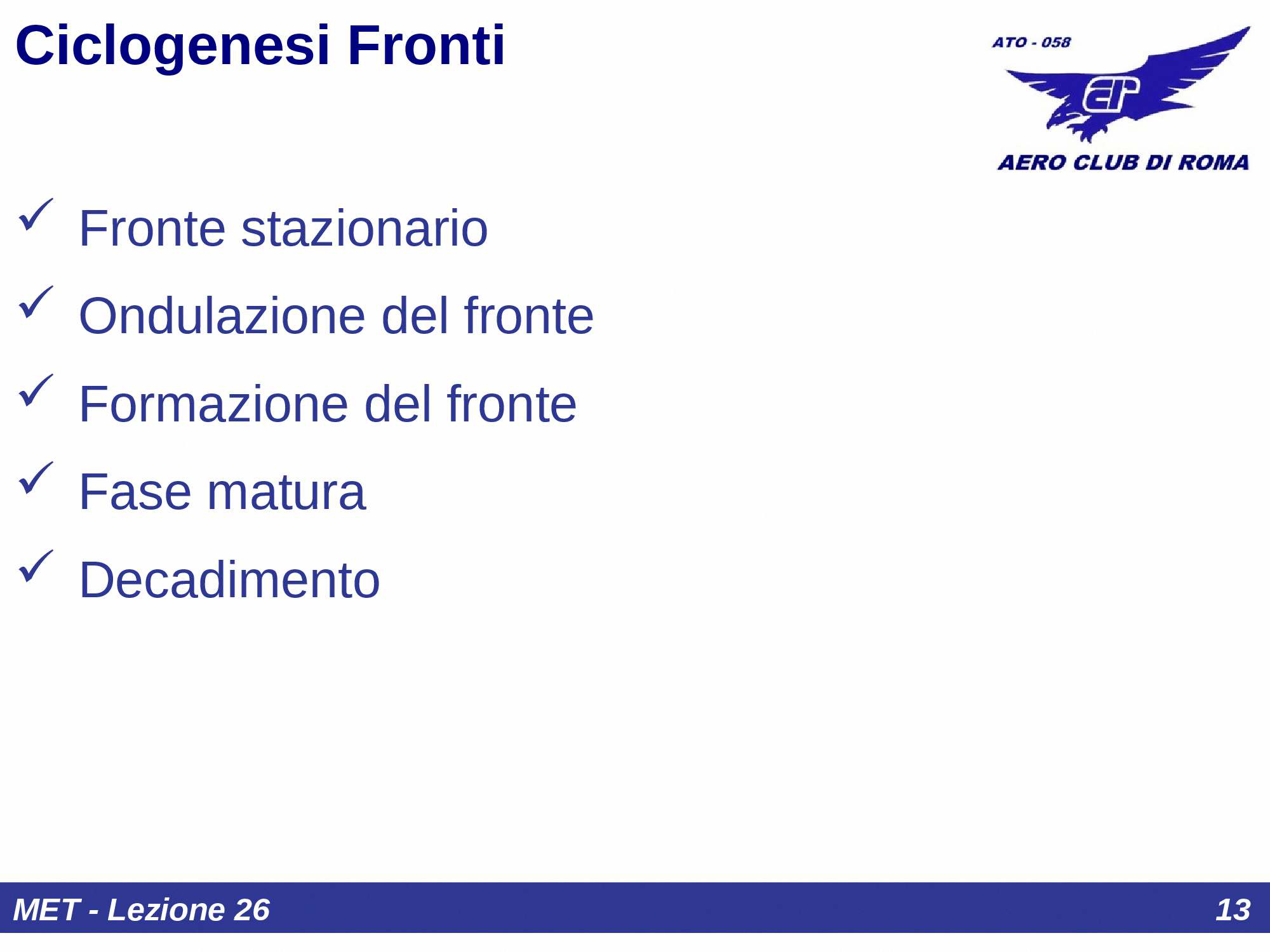 Inclinazione superficie frontale