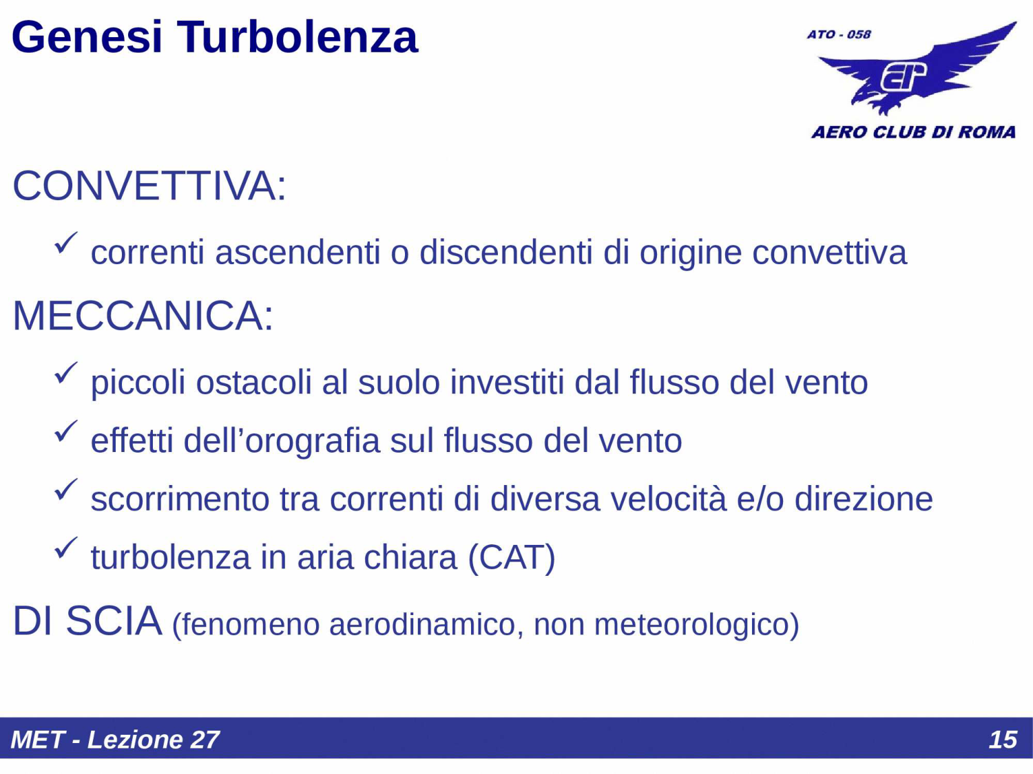 Genesi turbolenza