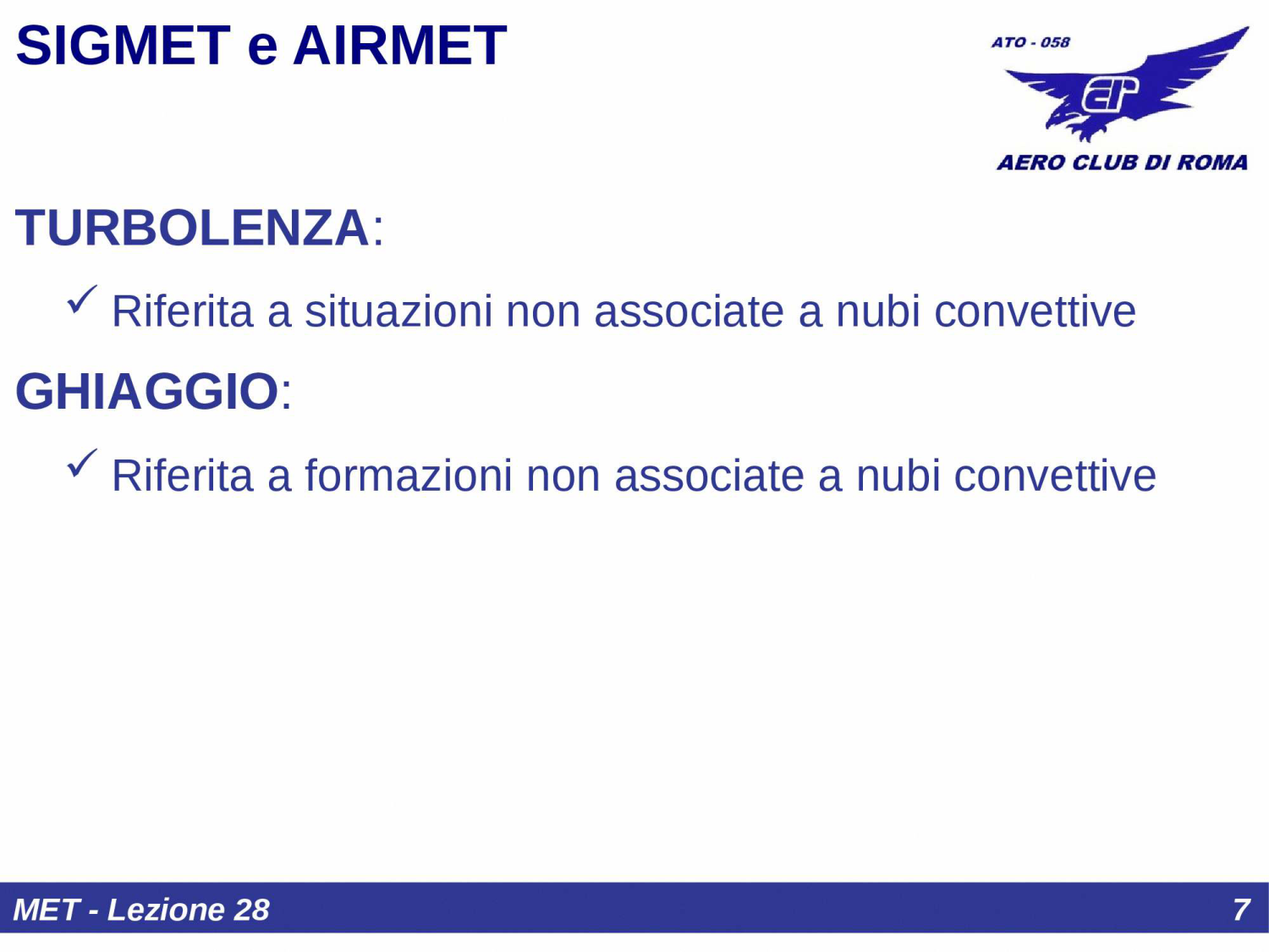 Abbreviazioni SIGMET