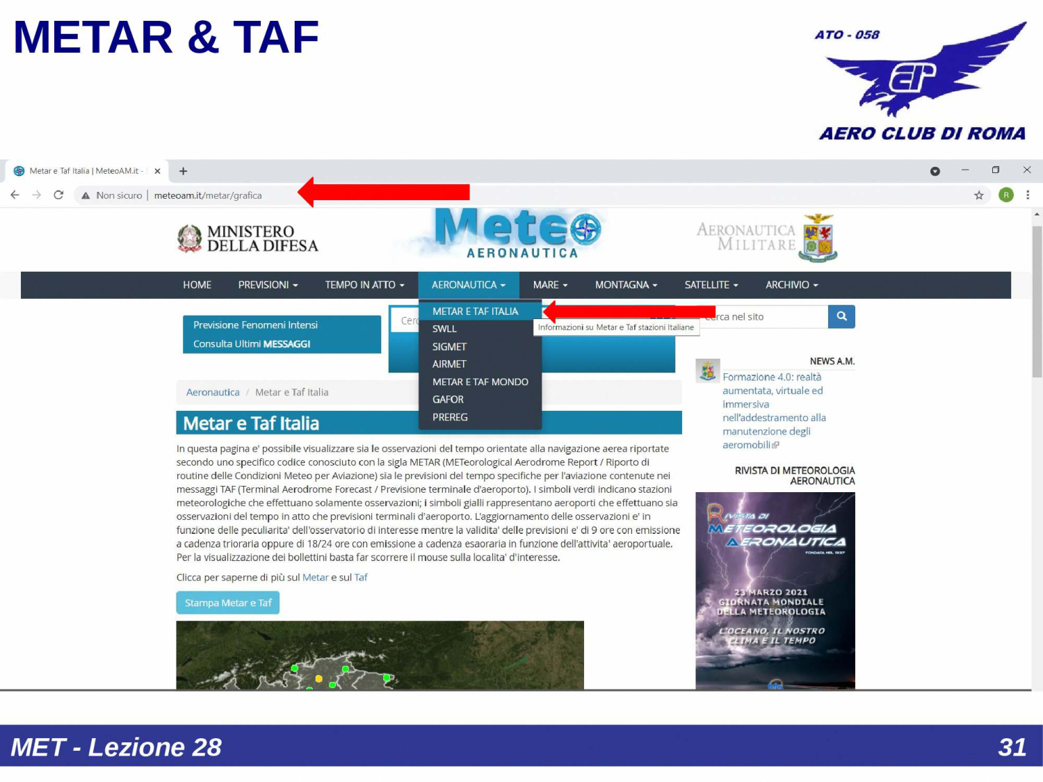 METAR definizione