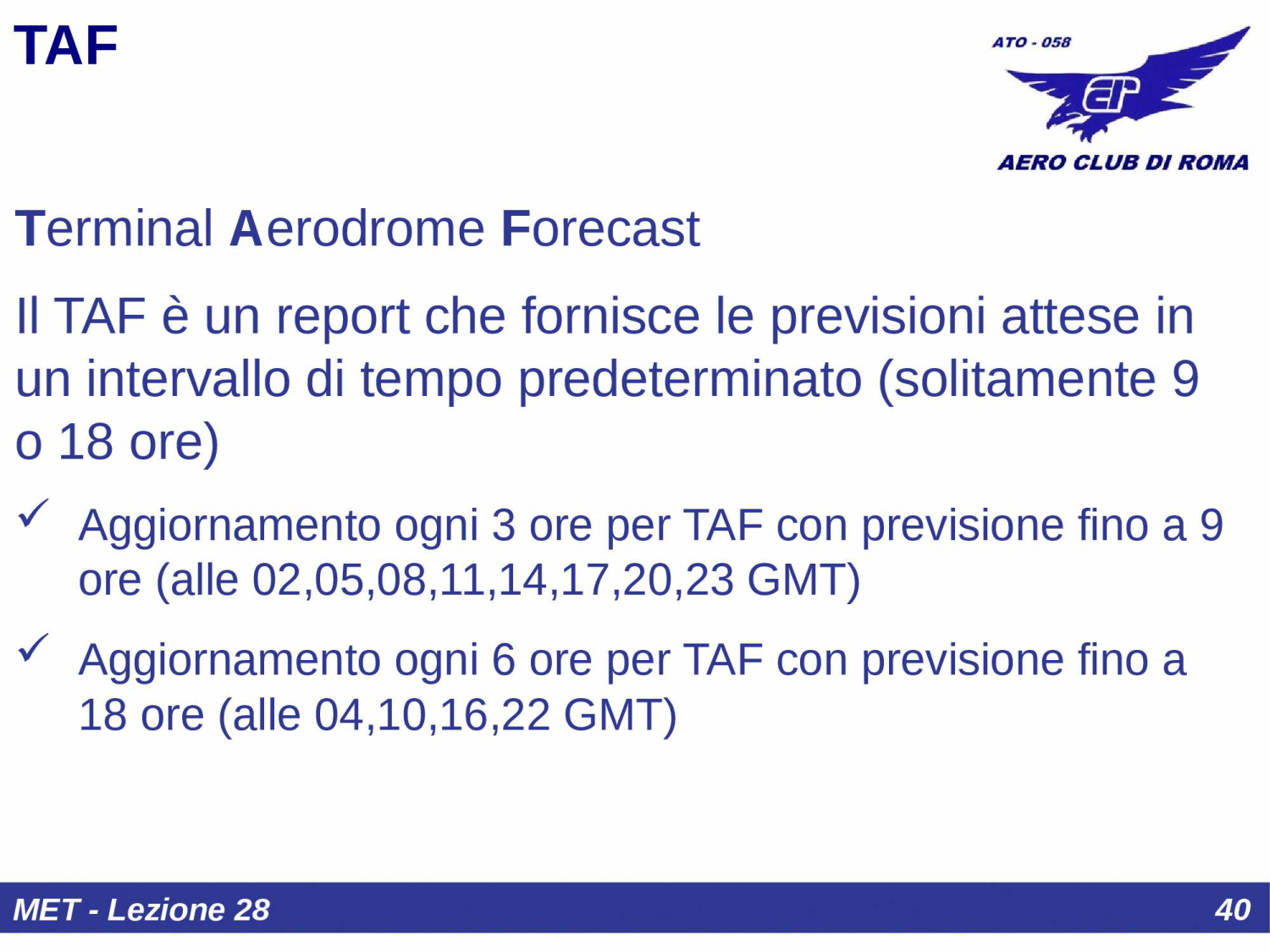TAF definizione