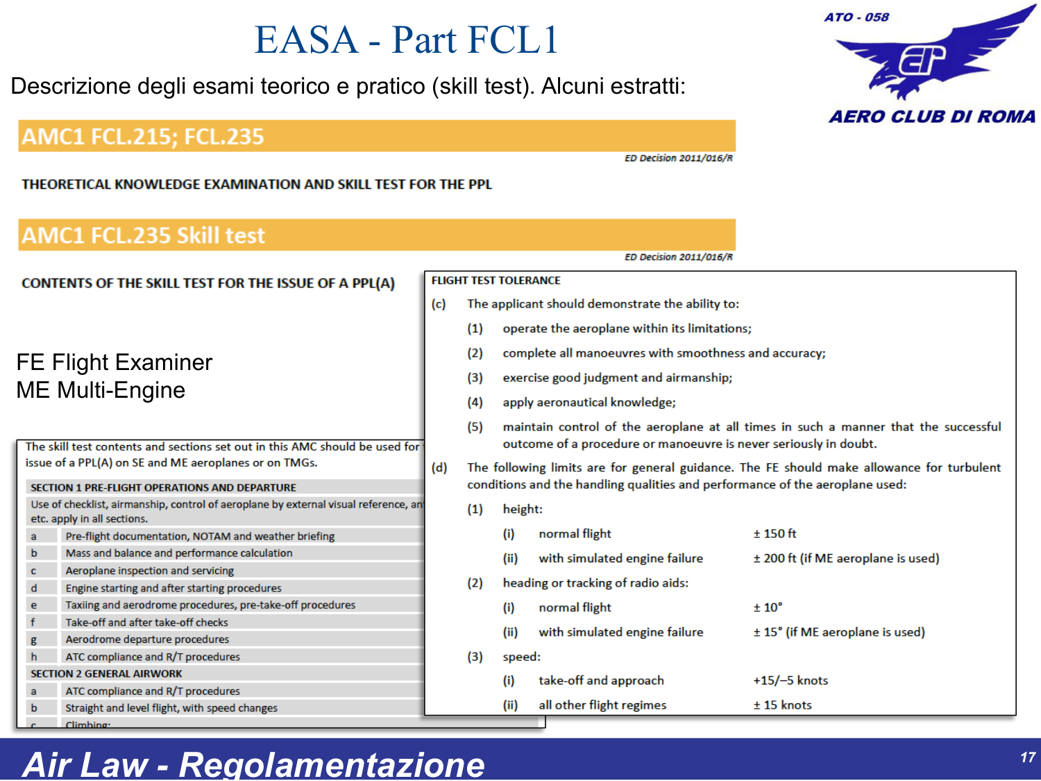 Slide 17 – Skill Test e Syllabus