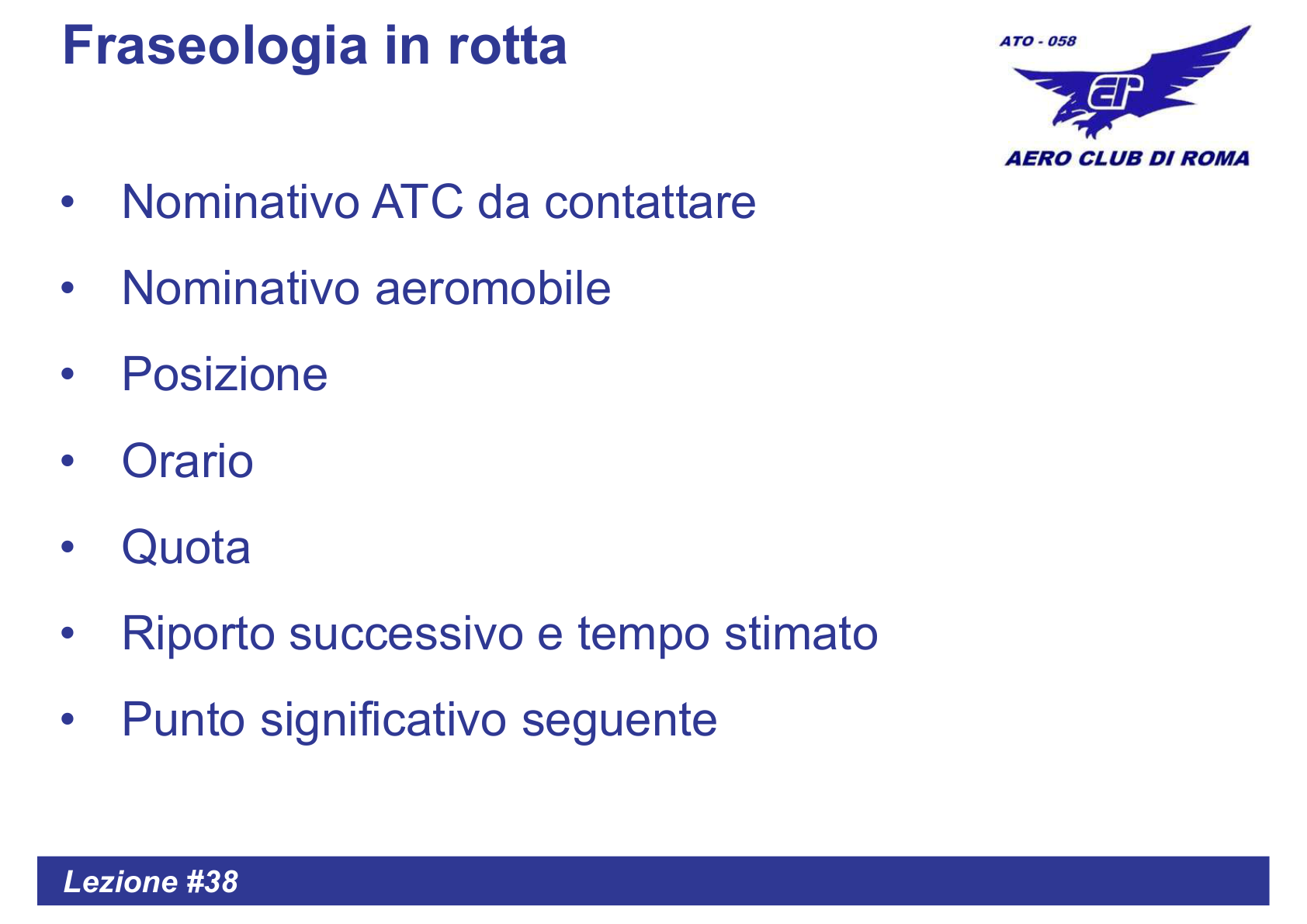 Fraseologia in rotta