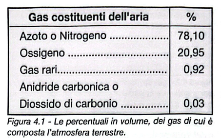 Figura 4.1 - Composizione dell'aria